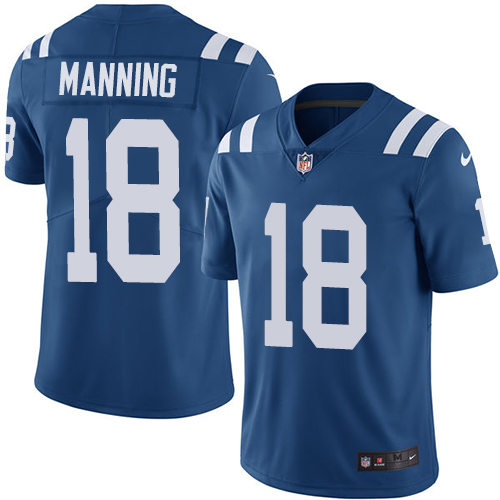 Indianapolis Colts 18 Limited Peyton Manning Royal Blue Nike NFL Home Men JerseyVapor Untouchable jerseys